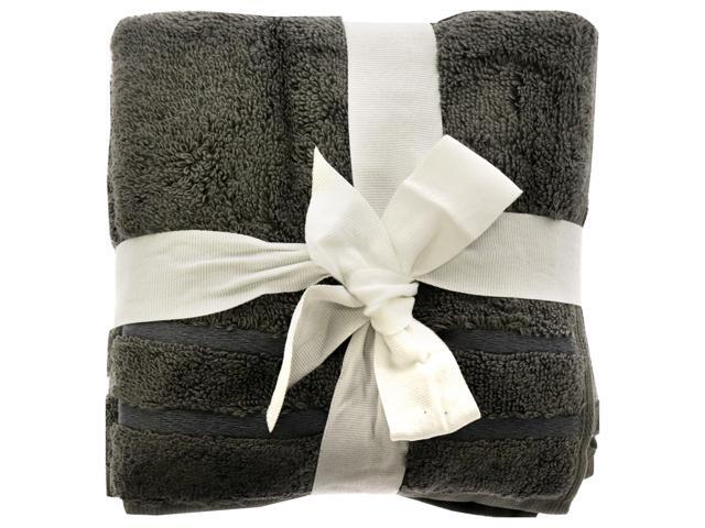 Bamboo Washcloths Set - Onyx by Cariloha for Unisex - 3 Pc Towel