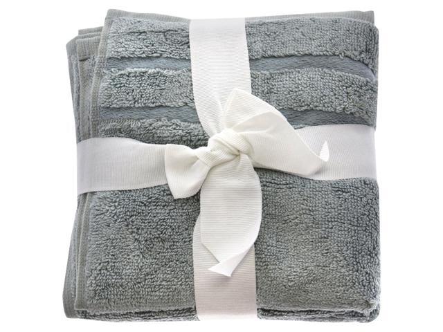 Bamboo Washcloths Set - Ocean Mist by Cariloha for Unisex - 3 Pc Towel