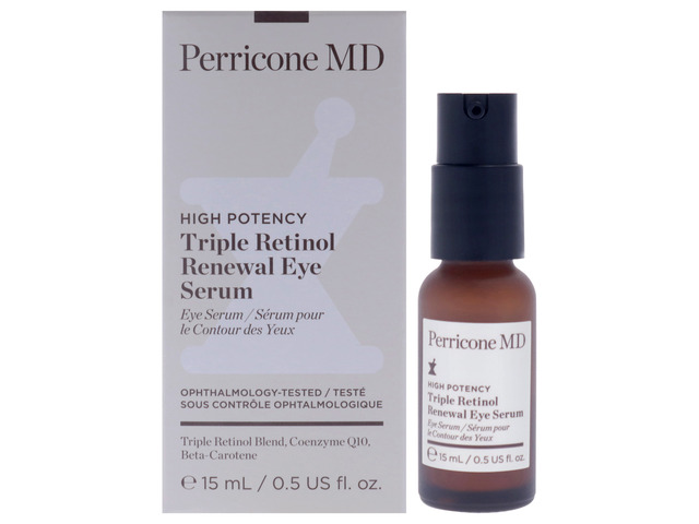 High Potency Triple Retinol Renewal Eye Serum by Perricone MD for Unisex - 0.5 oz Serum