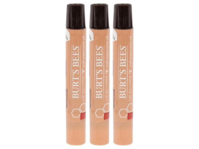 Burts Bees Lip Shimmer - Apricot by Burts Bees for Women - 0.09 oz Lip Shimmer - Pack of 3
