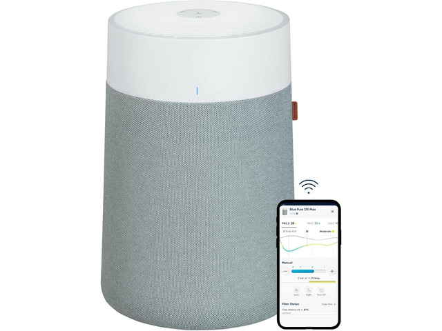 BLUEAIR Air Purifiers for Medium Rooms, Bedroom, Kitchen, Cleans 1,858 sqft in one hour, HEPASilent Smart Air Cleaner for Home, Pets, Allergies,...