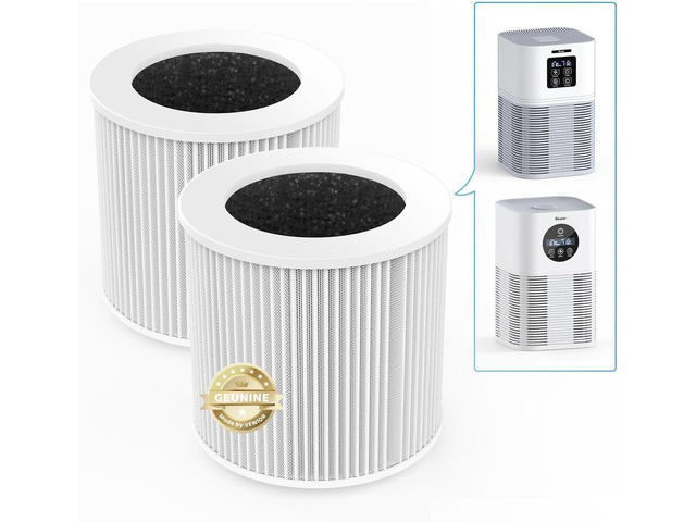 VEWIOR Official A1 A1W Air Purifier Replacement Filter H13 True HEPA Air Purifier Filter, Compatible with VEWIOR HQSC-50 HQKJ-80 A1 A1W Air...