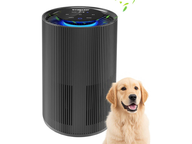 STEALTH Air Purifiers for Home Allergies Pets Hair Dander Pollen Up to 1345 Ft²/H, H13 True HEPA 3-in-1 Filter Air Cleaner, Ozone Free 24db Sleep...