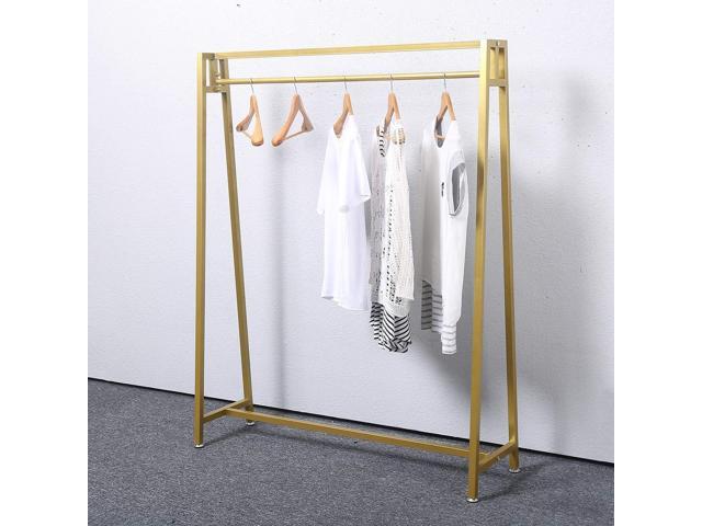 MBQQ Moden Metal Clothes Rack with Clothing Hanging Rack Organizer for Laundry Drying Rack Display Racks Garment Racks,Gold