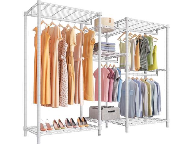 VIPEK Classic V6 Wire Garment Rack 5 Tiers Heavy Duty Clothes Rack for Hanging Clothes, Wardrobe Racks Compact Large Metal Clothing Racks.