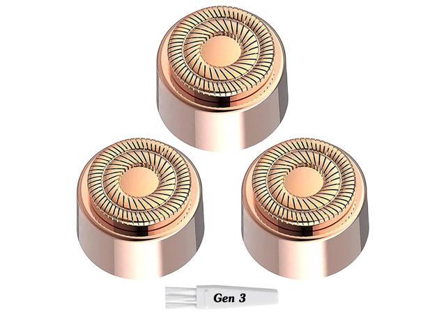 Generation 3 Replacement Heads for Flawless Finishing Touch Facial Hair Remover, Blades for New Flawless Gen 3