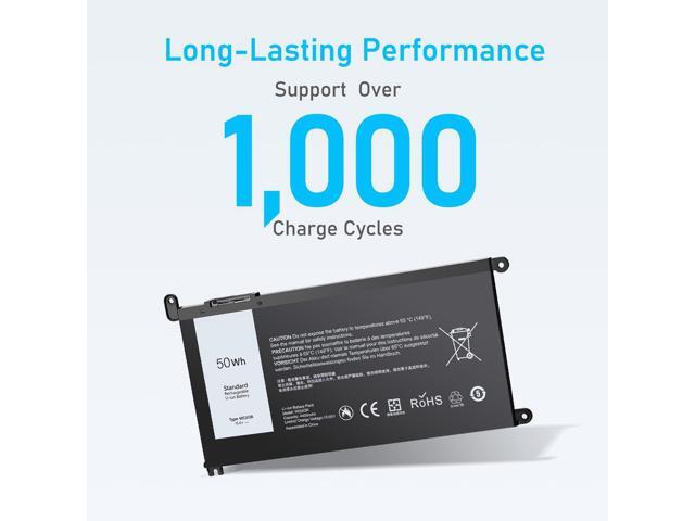 Upgraded 50Wh WDX0R Laptop Battery Replacement for Dell Inspiron 13 15 5000 7000 Series 5570 5378 5567 5379 7375 7378 5579 7579 5568 7586 5575...