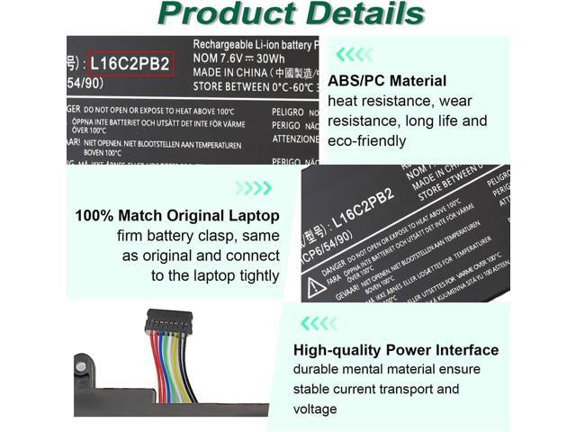 L16C2PB2 Battery Replacement for Lenovo IdeaPad 320 330 S145 320-15abr 320-15ikb 320-17ikb 330-15ikb 330-15ast 330-17ikb S145-15iwl S145-14iwl...