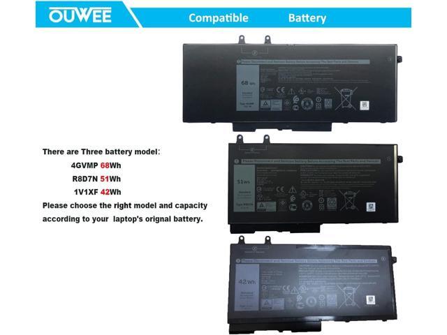 R8D7N Laptop Battery Compatible with Dell Latitude 5400 5410 5500 5510 Precision 3540 3550 Inspiron 7590 7591 7791 2-in-1 Series 0R8D7N 1V1XF 4GVMP...