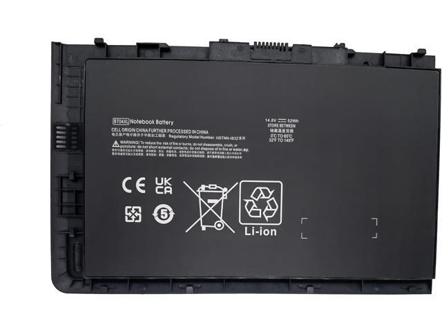 52Wh 14.8V laptop Battery BT04XLCompatibe with HP EliteBook Folio 9470 Series Laptop HSTNN-IB3Z HSTNN-I10C BT04 BA06 687517-1C1