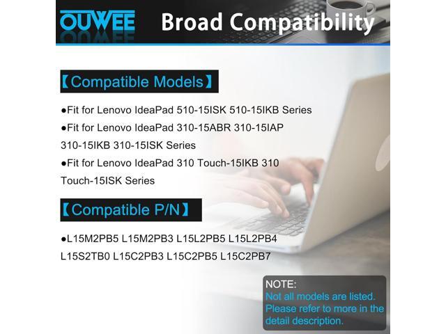 L15L2PB5 L15M2PB5 Laptop Battery Compatible with Lenovo IdeaPad 510-15ISK/15IKB 310-15ABR/15IAP/15IKB/15ISK 310 Touch-15IKB/15ISK Series L15C2PB5...