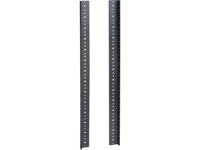 RIVECO 14U Vertical Rack Rails Kit Heavy Duty Server Rack Mount Rails 2PCS Black