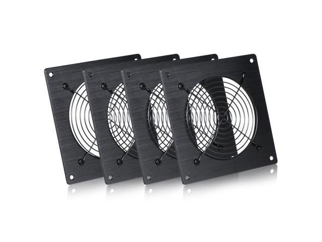 120mm Ventilation Grille for PC Computers & AV Electronic Cabinets - Includes Fan Mounting Bracket, Protective Mesh Panel, Optimizes Server Cabinet...
