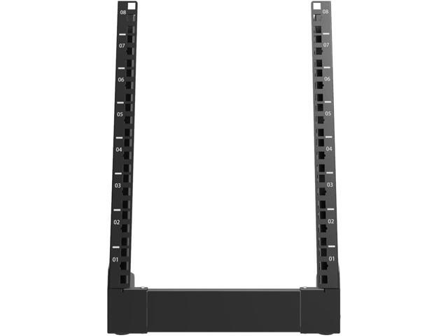 8U Small Desktop Network Rack, 10 inch Mini Open Frame Desktop Cabinet for 10 inch Network, Servers, Audio, Video and Studio Equipment Free...