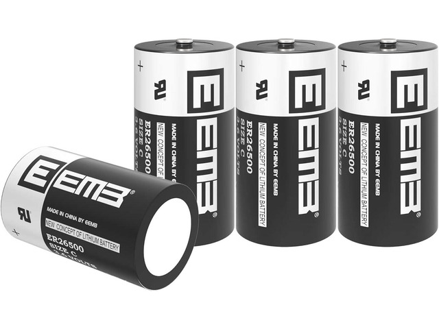 EEMB 4-Pack ER26500 3.6V 9000mAh C Size Lithium Battery Replacement for LS26500, TL-5920, XL-145F, TL-2200 Li-SOCl for Fleet Monitoring, Tire...