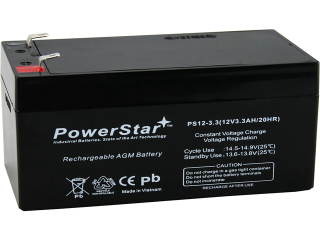 PowerStar Replacement Battery for Compatible with APC Back UPS BE350G ES 350VA 3 Year Warranty