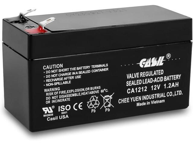 Casil 12V 1.2Ah SLA AGM Battery Rechargeable Auxiliary Power Compatible with Mercedes-Benz N000000004039