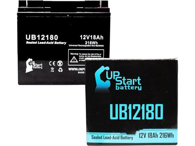 SEALAKE FM12170 Battery - Replacement UB12180 Universal Sealed Lead Acid Battery (12V, 18Ah, 18000mAh, T4 Terminal, AGM, SLA) - Also Replaces APC.