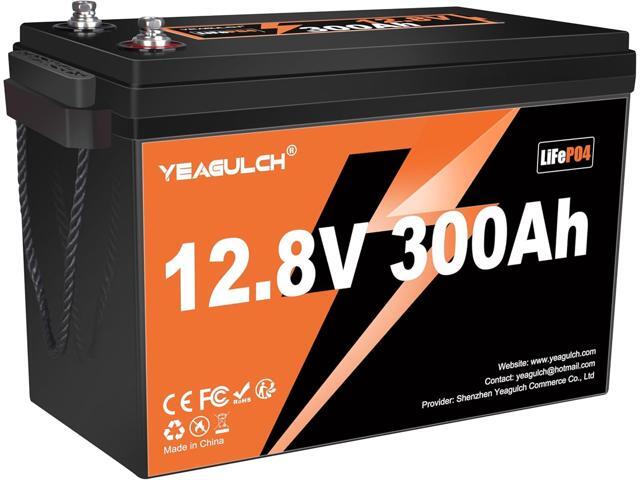 12V 300Ah LiFePO4 Battery 200A BMS 3840Wh Up to 6000+ Deep Cycle Lithium Iron Phosphate Battery Perfect for RV Camping Marine Solar Energy Storage.