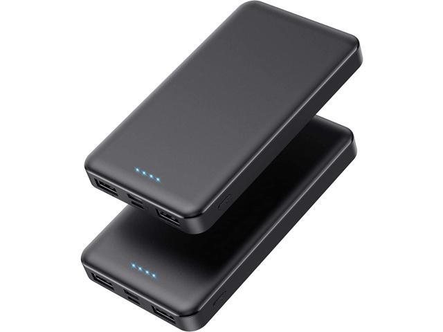 [2 Pack]Portable Charger Power Bank 10000mAh,Slimmer USB C in & Out Fast Charging Portable Phone Charger,Travel Essentials Backup External Battery...