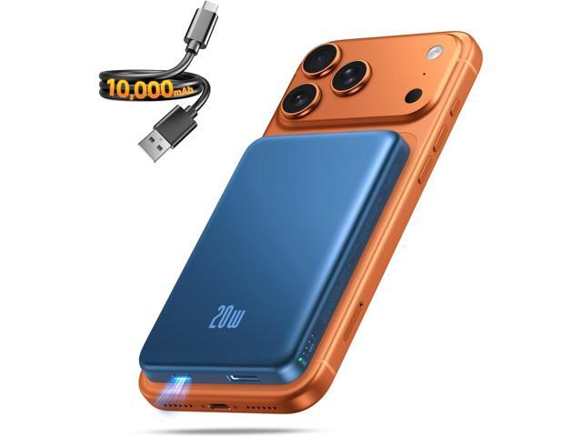 Portable Charger for Magsafe Power Bank - 10000mAh Magnetic Phone Charger, USB-C 22W PD Fast Charging, Slim Wireless Battery Pack for iPhone...