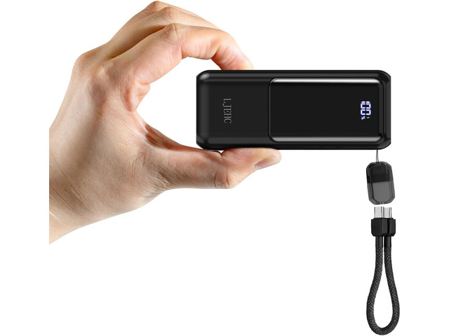 Mini Portable Charger,Small 22.5W PD Power Bank,10000mAh USB C in & Out Fast Charging Pocket Size Battery Pack,Travel Essentials Phone Charger for...