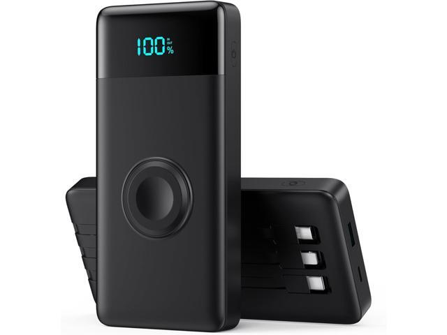 Portable Charger 10800mAh QC4.0+PD 25W Fast Charging USB C Power Bank,6 Outputs LCD Display Travel Battery Pack Compatible with iPhone 16/15/14/13,...