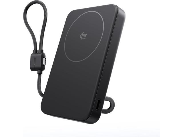 EF ECOFLOW Rapid Mag Power Bank, Qi2.2 25W MagSafe-Compatible Portable Charger, 10,000mAh Magnetic Power Charger with Built-in USB-C Cable and...