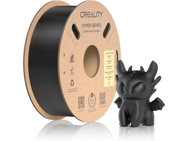 Official CREALITY Hyper PLA Filament 1.75mm, High Speed PLA 30-600mm/s Rapid 3D Printer Filament, Dimensional Accuracy +/-0.02mm, Fit Most FDM 3D...