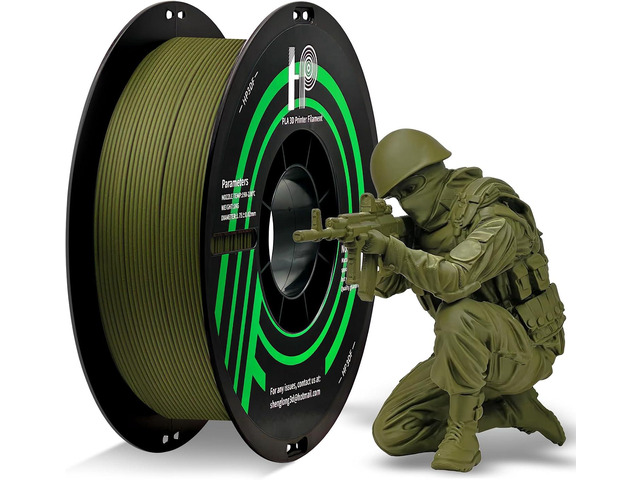 HP3DF PLA Filament, Matte PLA, 3D Printer Filament, PLA Filament 1.75mm Dimensional Accuracy +/- 0.02mm, 1KG Spool (2.2 lbs), Fit Most FDM Printer...