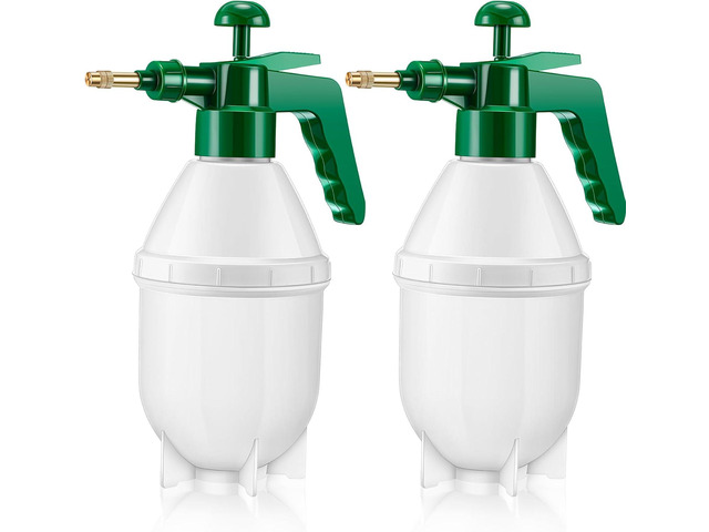 Ziliny 2 Pcs 27 oz Handheld Pump Spray Bottle Garden Mister Spray Bottles Lawn Pressure Hand Pump Sprayer with Adjustable Nozzle for Chemicals...