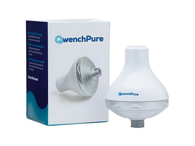 QwenchPure Shower Filter for Chlorine High Output, 100% KDF-55, Removes Chlorine & Contaminants, Softens & Purifies Hard Water, Improves Skin &...