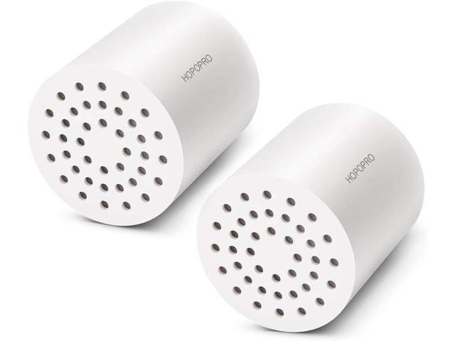 HOPOPRO NBC News Recommended Brand 18 Stages Shower Filter Replacement 2 Pack High Output Shower Filter Cartridge Replacement for Shower Systems.