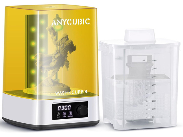 ANYCUBIC Wash and Cure Machine 3.0, 2 in 1 UV Washing and Curing Station for ANYCUBIC Photon Mono 4 2 Mars Series LCD/DLP/SLA 3D Printer Models,...
