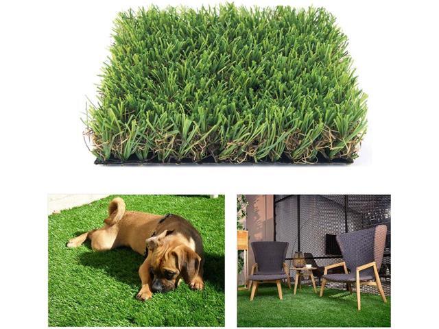 Petgrow · Deluxe Realistic Artificial Grass Turf 4FTX6FT, 70 oz Face Weight/Drainage Holes/Rubber Backing, Indoor Outdoor Pet Faux Synthetic Grass.