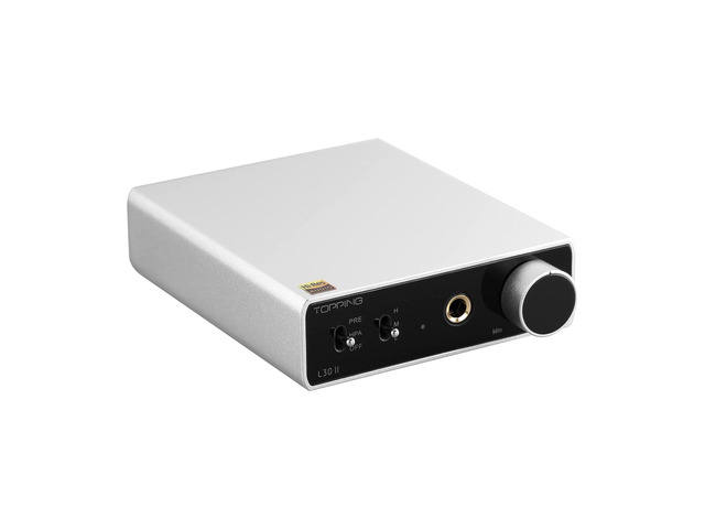 TOPPING L30II NFCA Linear Headphone Amp - 6.35mm Jack 3.5mm Adaptor RCA Input and Output 37Vpp high Output Voltage Mini HiFi Amp Audio Hi-Res...