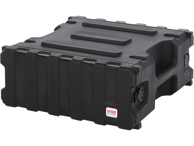 Gator Cases Pro Series 4U Rack Case with Standard 19' Depth, Roto Molded Made in USA (G-PRO-4U-19)
