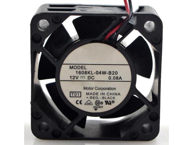 for 4cm 4020 12V 0.08A 1608KL-04W-B20 Two-Wire Silent Cooling Fan