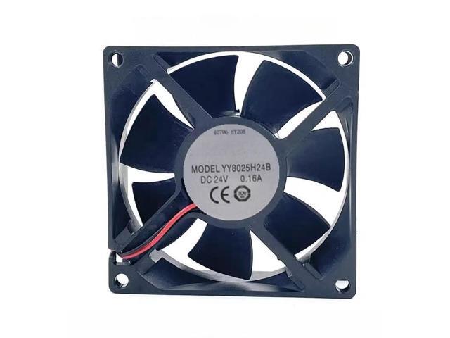 for YY8025H24B 8025 Double Ball 8cm DC 24V Industrial Equipment Cooling Fan
