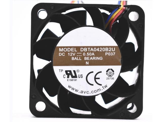 for DBTA0420B2U 12V 0.5A 40X40X20MM 4-Wire Cooling Fan