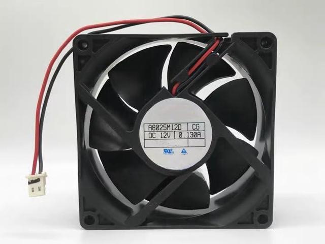 for A8025M12D CG DC12V 0.130A 8cm Silent Cooling Fan