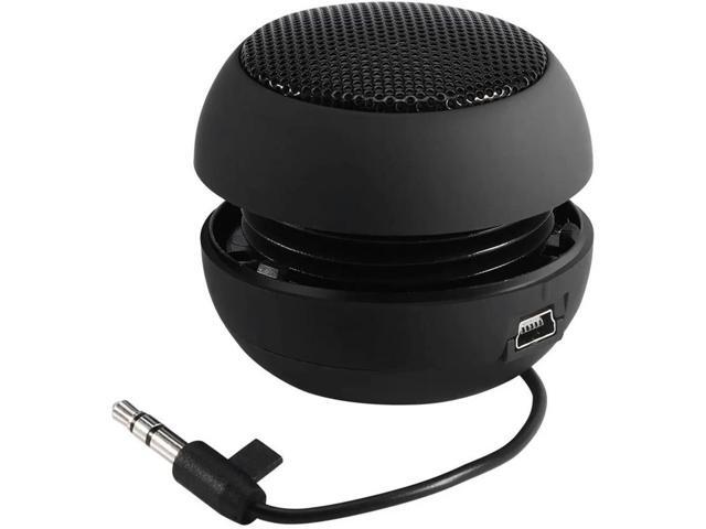 For Mini Portable Travel Loud Speaker with 3.5mm Audio Cable Low Voltage Built-in Retractable Speaker for