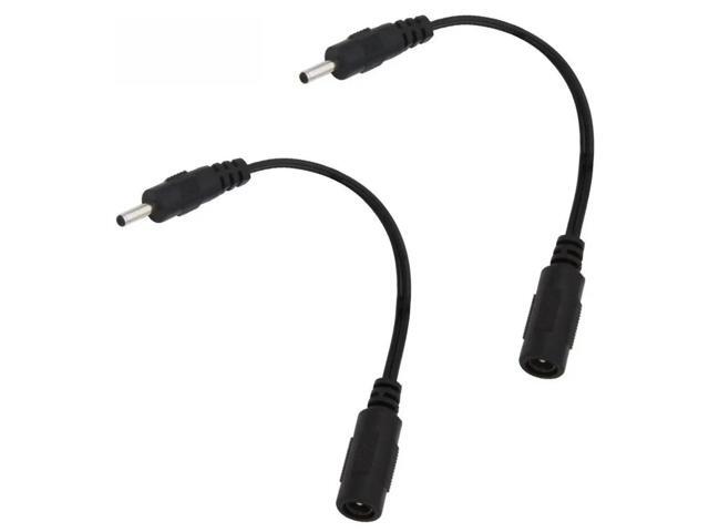 FOR 2PCS DC Power Adapter Cable 5.5mm x 2.1mm Female to 3.0mm x 1.1mm Male Plug Adapter Connector Converter Cable