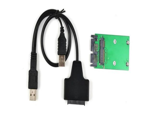 FOR Mini PCIe mSATA 3x5 SSD to 1.8 micro SATA Adapter card + USB micro SATA cable 7+9PIN 13PIN USB TO SSD USB TO MINI PCIE
