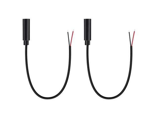 FOR cable (2 Pack) audio 3.5mm Female Jack to Bare Wire Open End TS 2 Pole Mono 1/8' 3.5mm Jack Plug Connector Audio Cable Repair