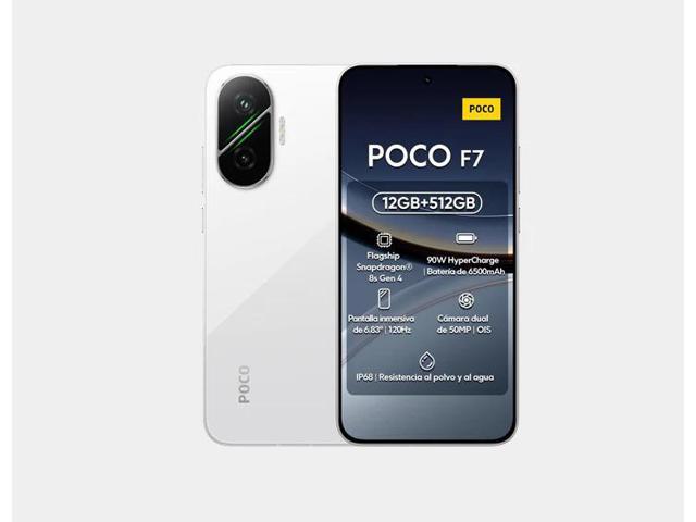 Xiaomi Poco F7 5G 512GB ROM 12GB RAM Dual sim GSM Unlocked - White