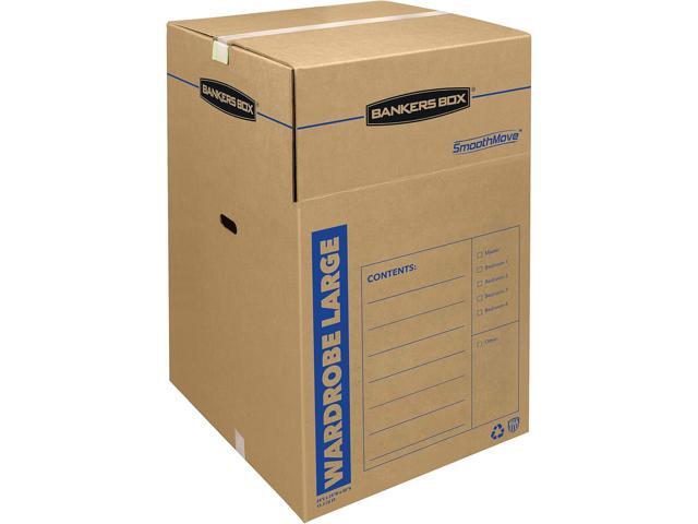 Bankers Box Tall Wardrobe Box 3 Pack, 24-in x 24-in x 40-in (7711001)