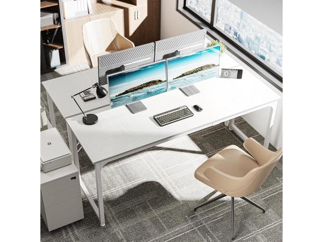 Huuger Computer Desk, 70 Inch Office Desk, Gaming Desk with Storage, Writing Desk Work Desk for Home Office, Study, Long Simple Desk, Large...