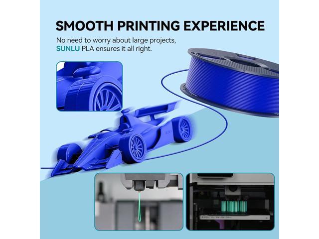 SUNLU PLA 3D Printer Filament PLA Filament 1.75mm, Neatly Wound 3D Printing Filament 1.75mm, Dimensional Accuracy +/- 0.02 mm, Fit Most FDM 3D...
