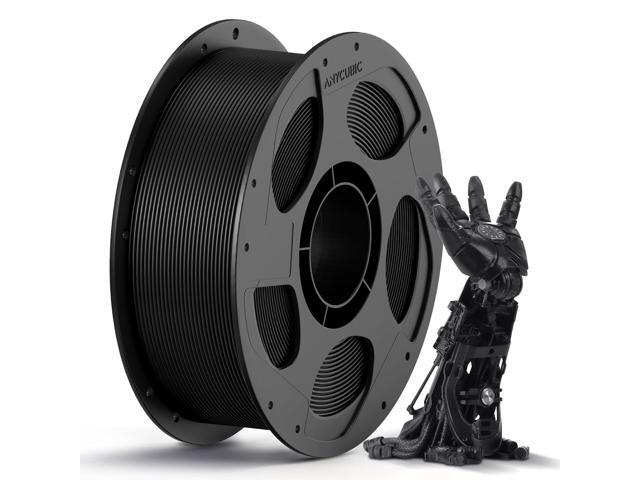ANYCUBIC PLA 3D Printer Filament, 3D Printing PLA Filament 1.75mm Dimensional Accuracy +/- 0.02mm, 1KG Reusable Spool (2.2 lbs), Black